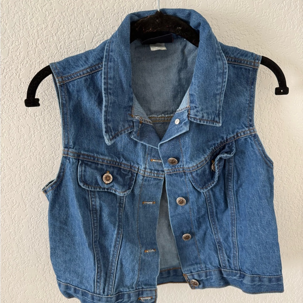 Vintage faded glory Blue Denim Vest